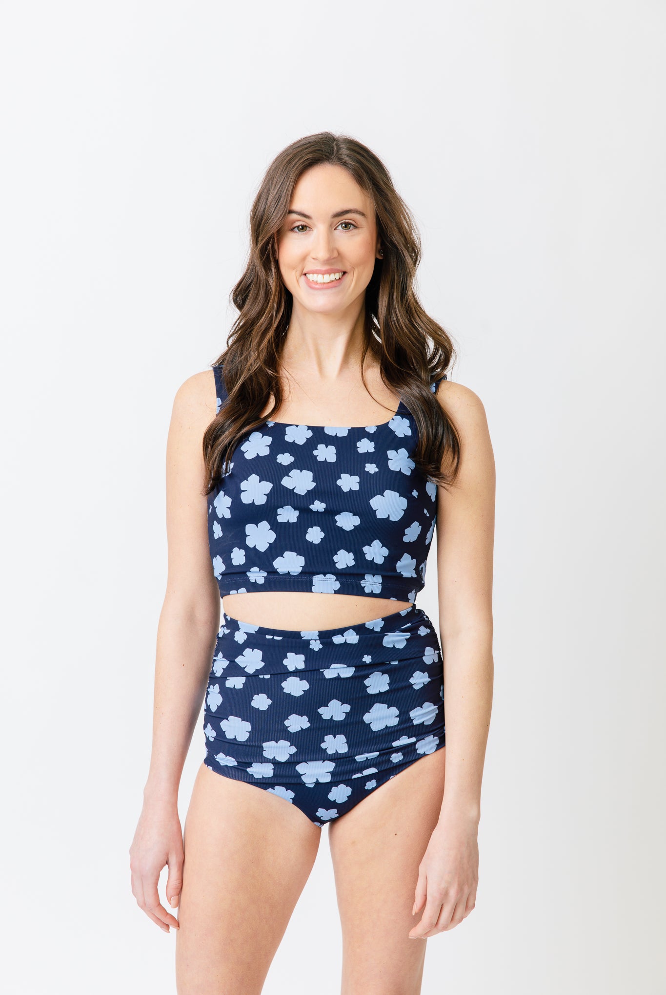 navy blue floral