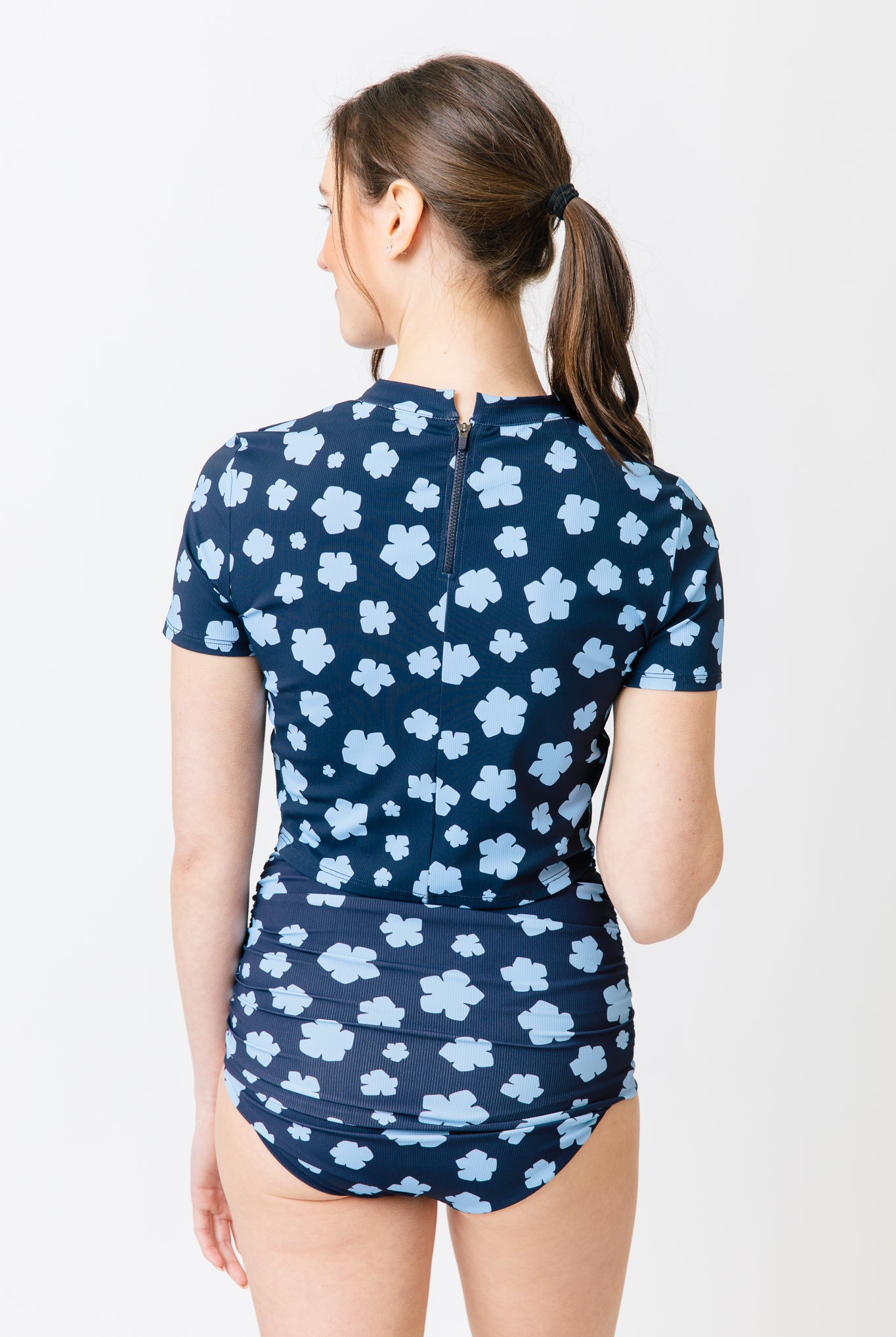 navy blue floral