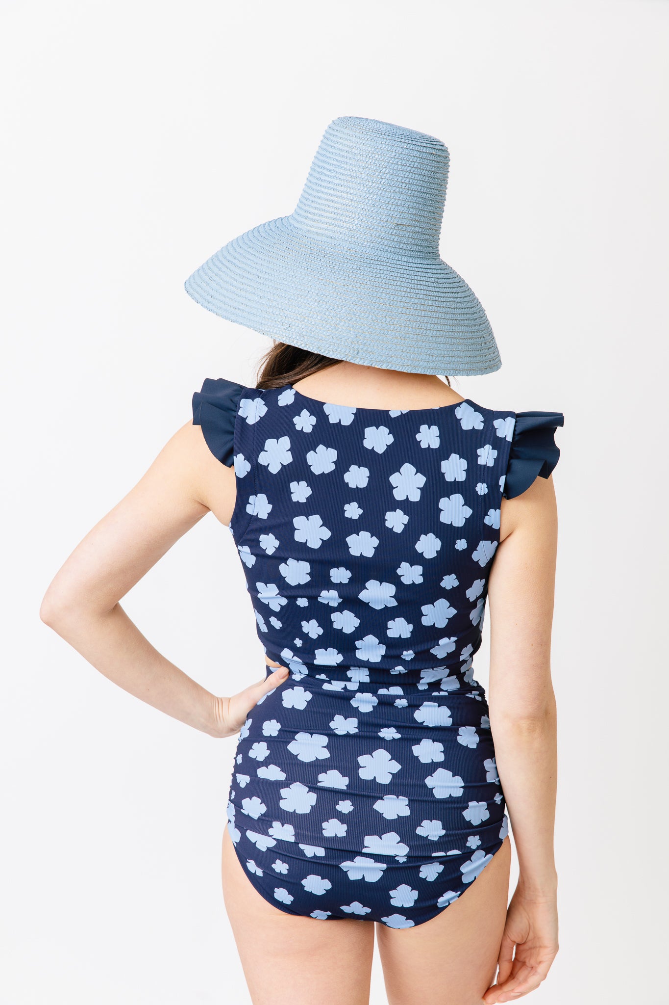 navy blue floral