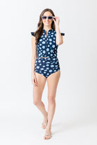 navy blue floral