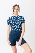 navy blue floral