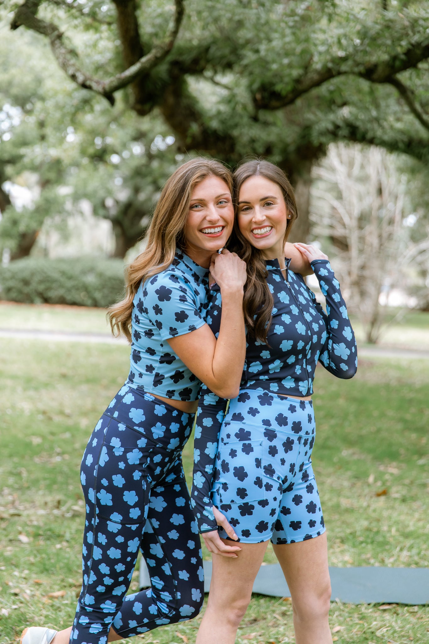 light blue floral