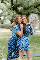 light blue floral